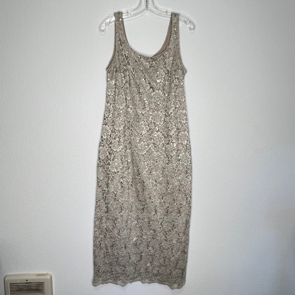 R‎ & M Collection Dress & Jacket Set Sequin Lace Formal Occasion Size 18 - Picture 1 of 9